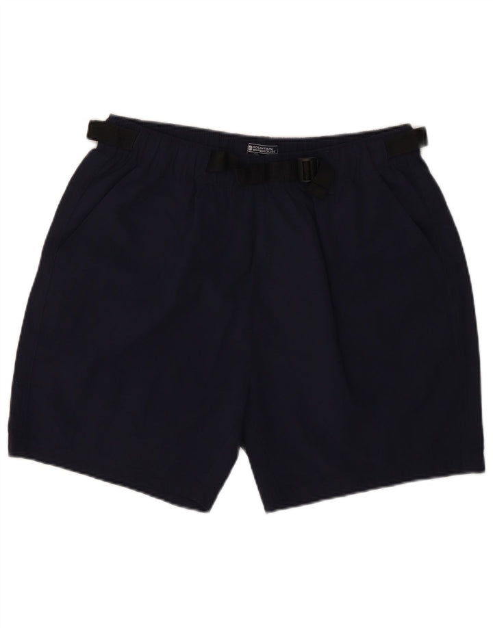Shorts esportivo feminino Mountain Warehouse UK 14 grande azul marinho poliamida