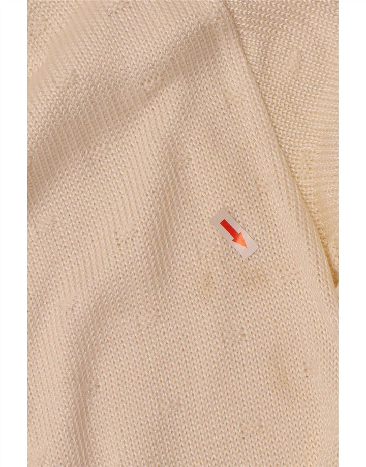 Suéter cardigã feminino Rabe EU 46 XL off white acrílico