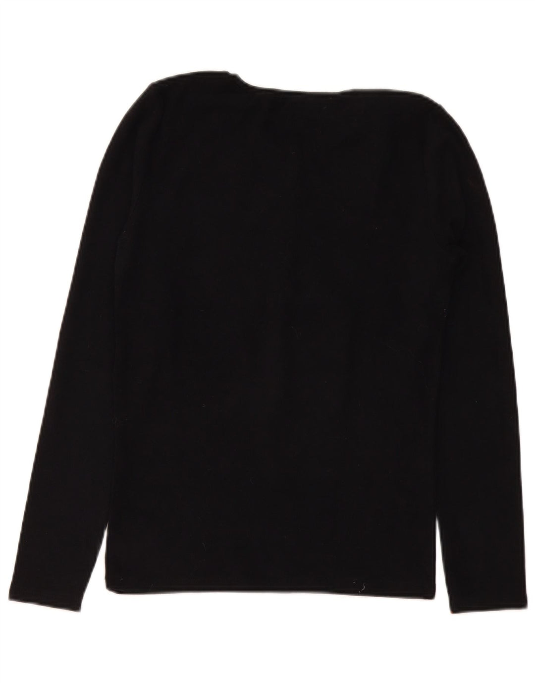Top feminino Zara manga comprida UK 14 grande preto