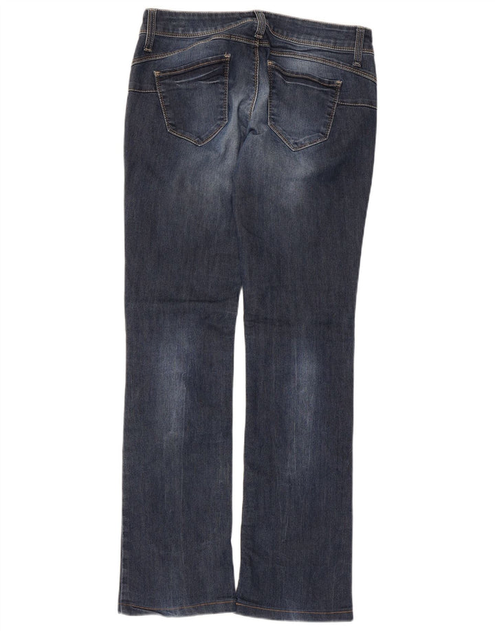Benetton Calça Jeans Feminina Bootcut W28 L30 Azul