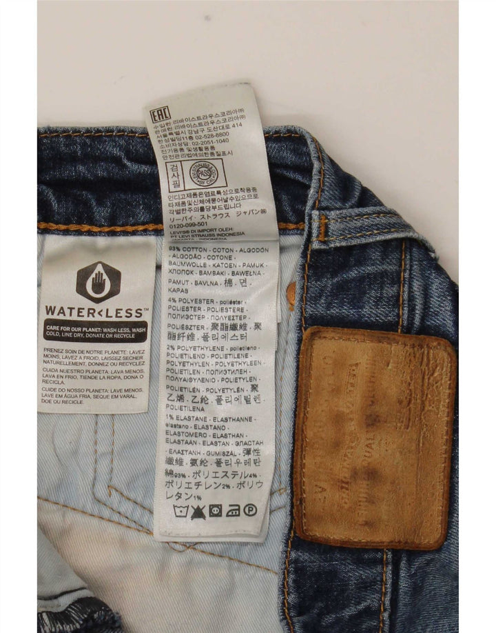 Calça jeans masculina Levi's Performance Distressed Straight W30 L30 Azul Algodão