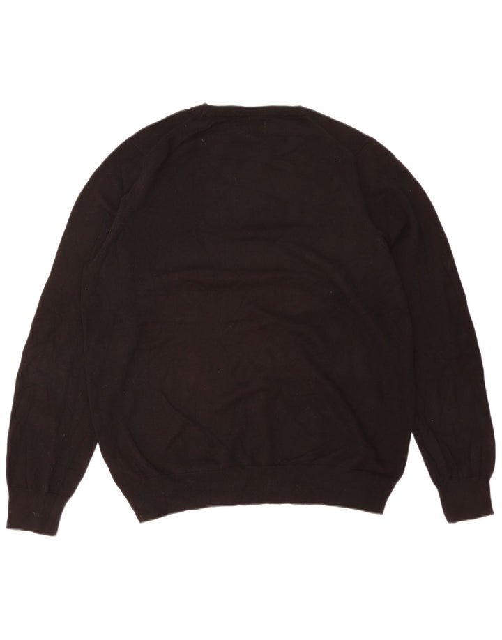 Suéter masculino Marks & Spencer com gola redonda XL algodão preto