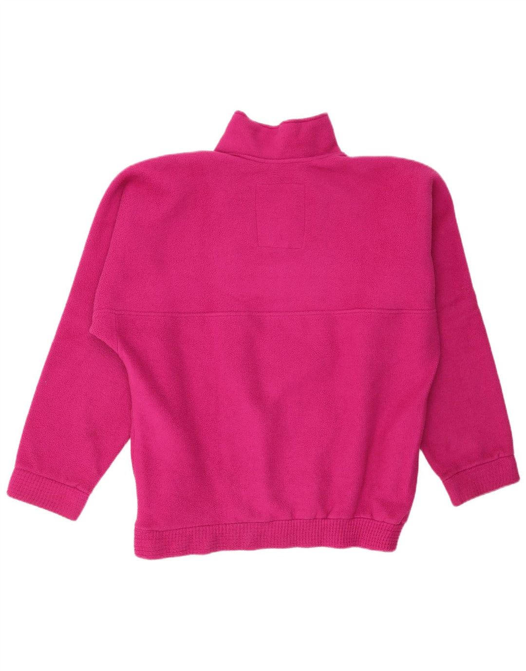 Tecnica Suéter masculino de lã com gola e zíper gráfico grande rosa poliéster