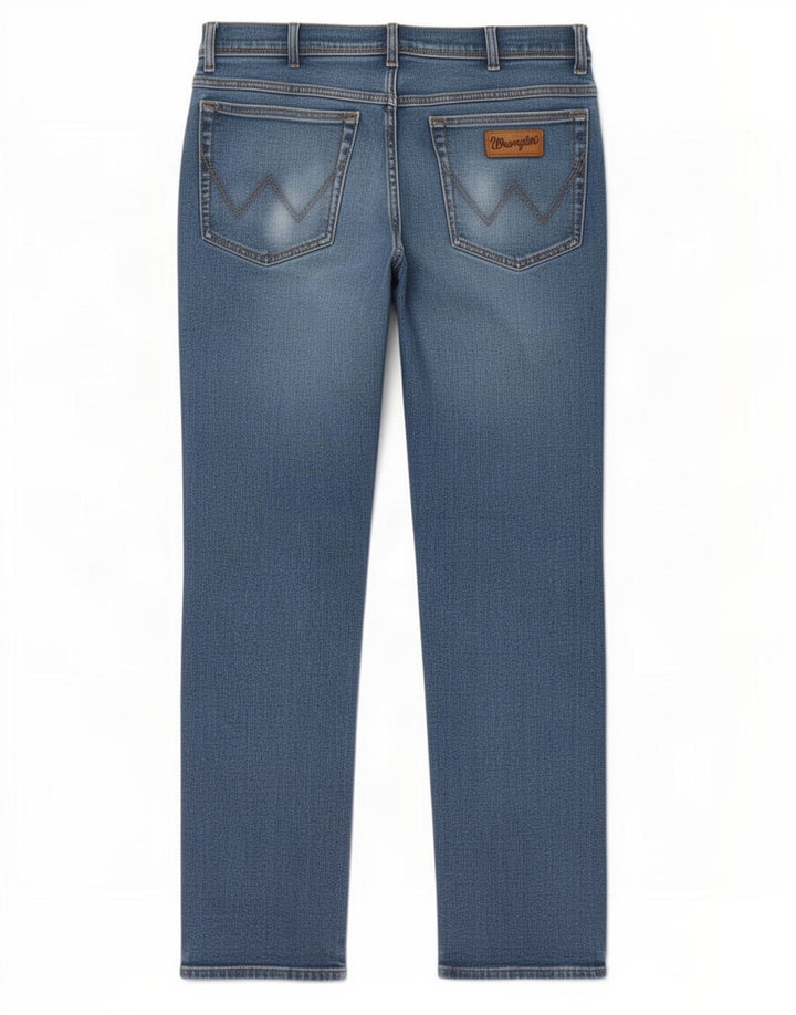 Wrangler Masculino Texas Straight Jeans W33 L30 Azul Algodão