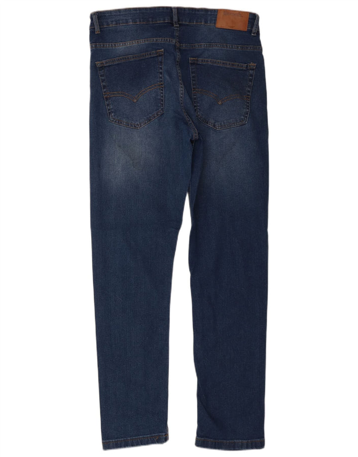 Banco Masculino Slim Jeans W32 L30 Azul Algodão