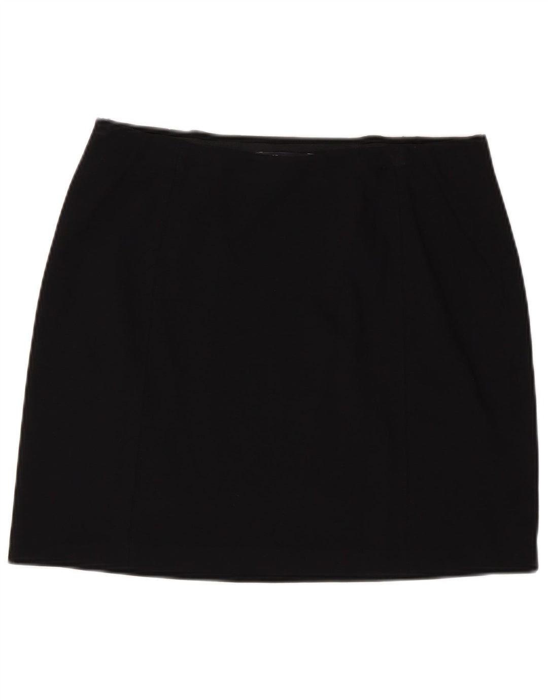 Minissaia feminina Marks & Spencer UK 14 grande W32 viscose preta