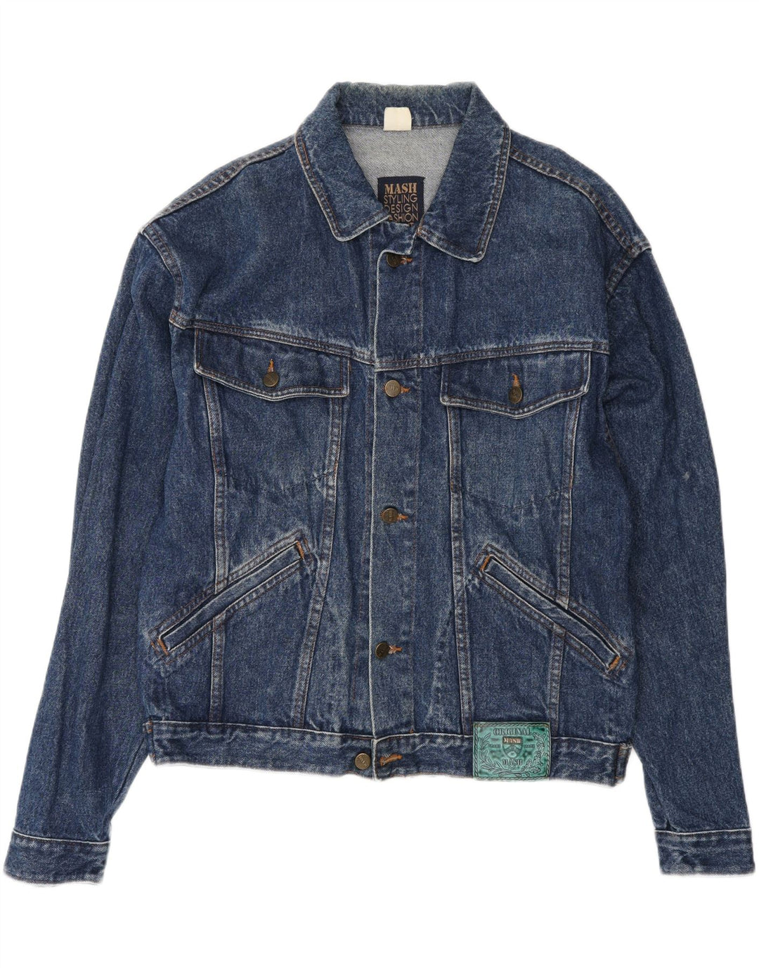 Jaqueta jeans masculina MASH grande azul