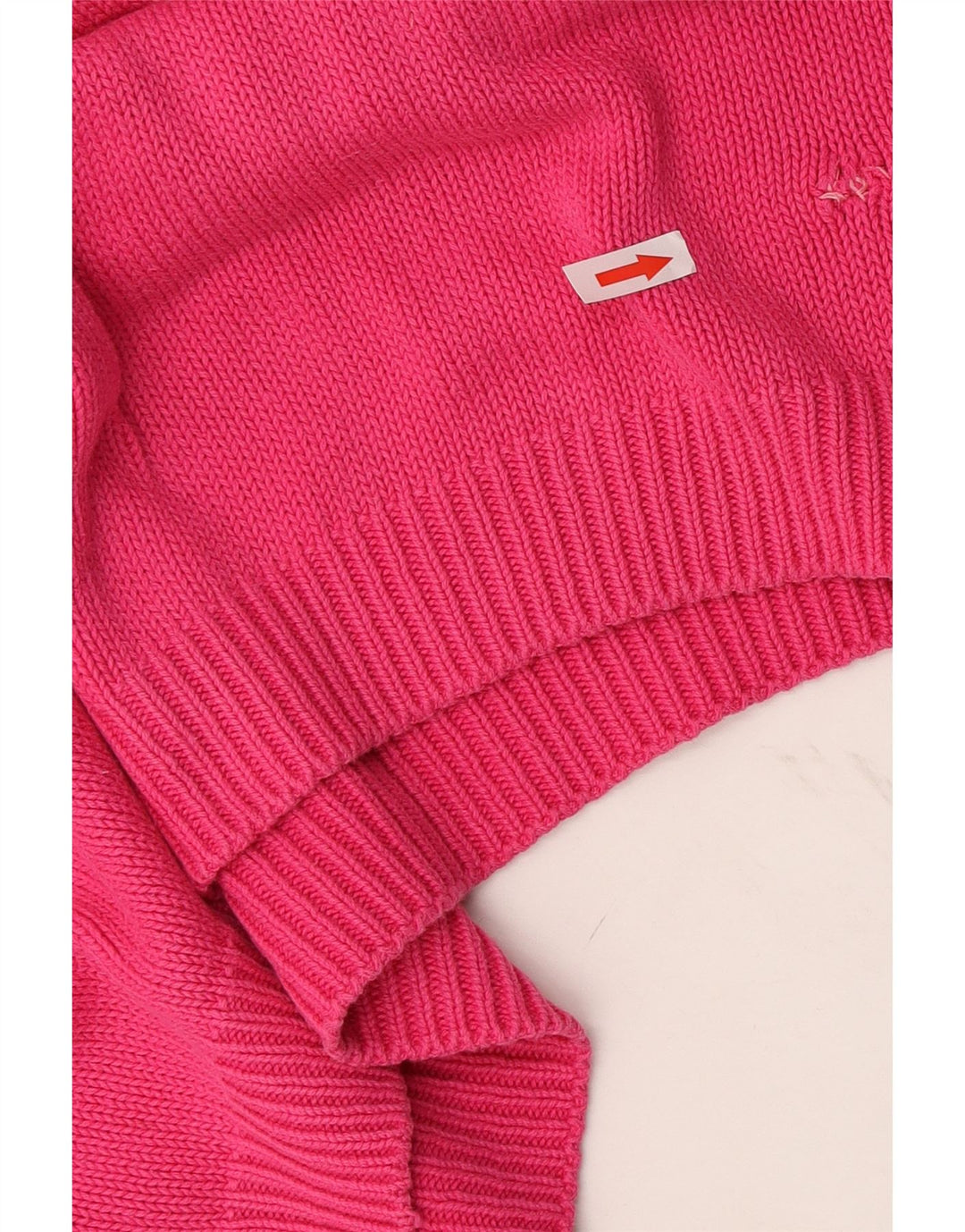 Suéter feminino Marks & Spencer grande com gola redonda Reino Unido 16 grande rosa