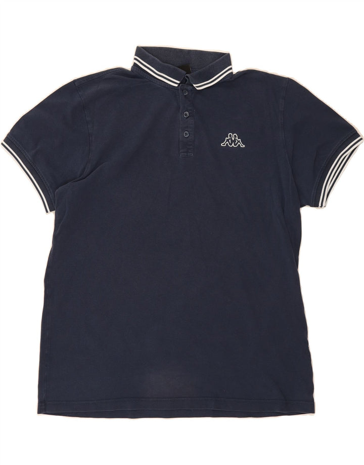 KAPPA Mens Polo Shirt XL Navy Blue Cotton Vintage Kappa and Second-Hand Kappa from Messina Hembry 