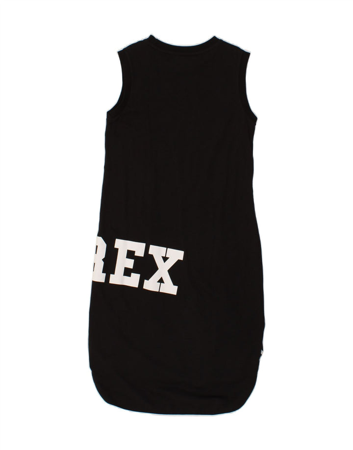 PYREX Girls Graphic Sleeveless T-Shirt Dress 13-14 Years Black Cotton Vintage Pyrex and Second-Hand Pyrex from Messina Hembry 