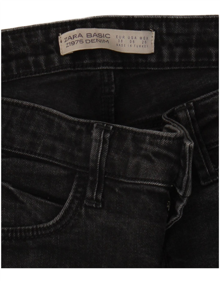 Zara Jeans Slim Feminino EU 38 Pequeno W28 L27 Cinza