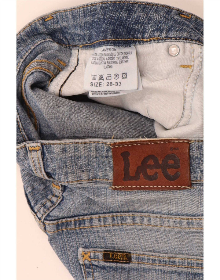 Lee Womens Cameron Bootcut Jeans W28 L33 Azul Algodão