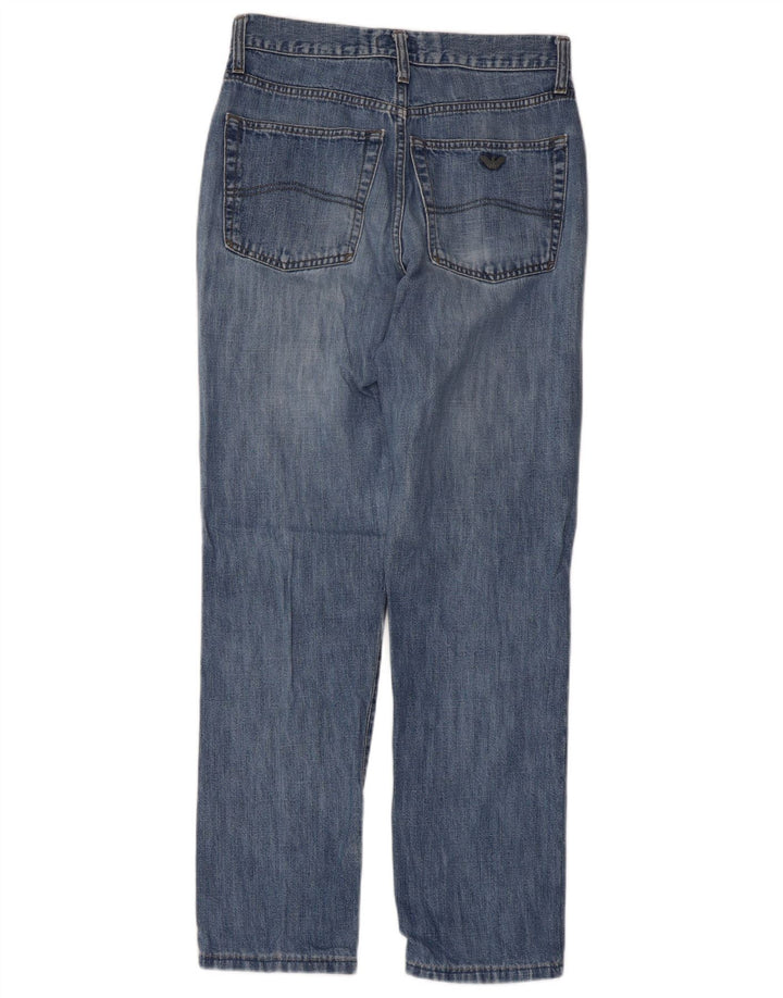 Calça jeans reta masculina Armani W31 L30 azul