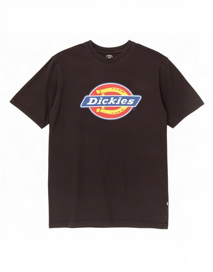 Camiseta gráfica masculina Dickies Top médio algodão preto