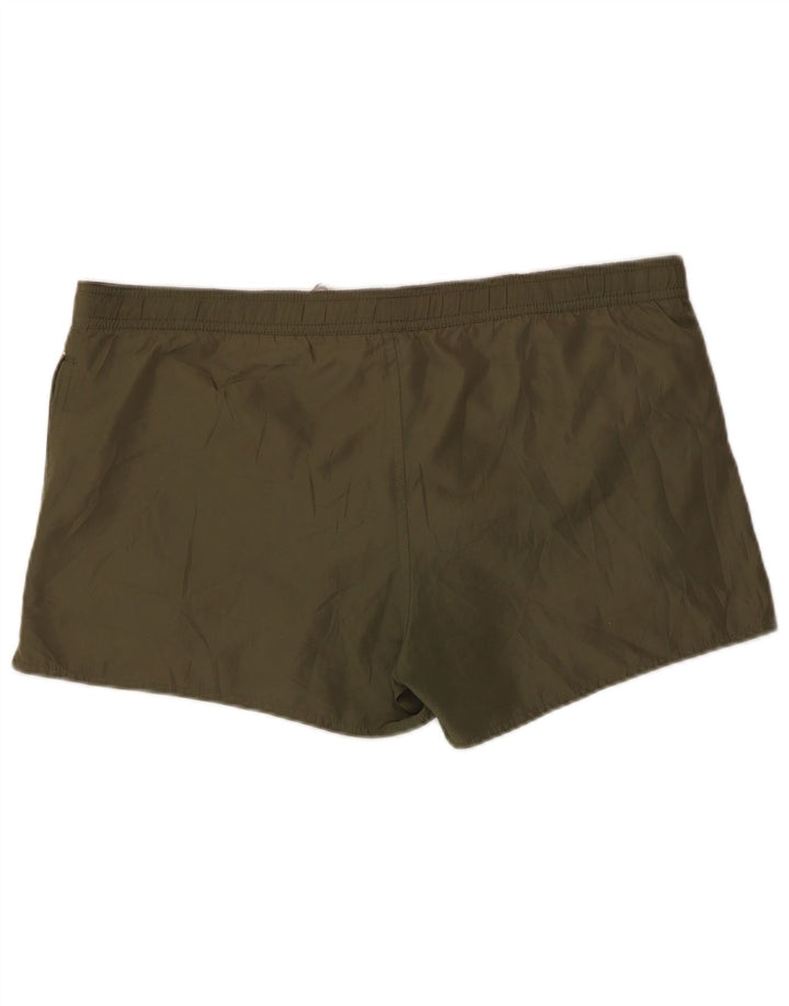 Shorts de natação masculino Diesel XL poliéster listrado cáqui