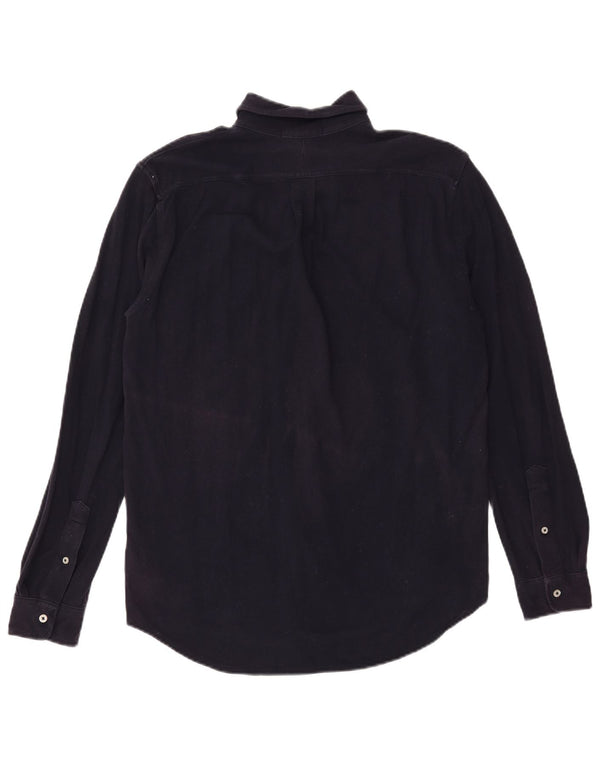 Camisa masculina Ralph Lauren média azul marinho algodão