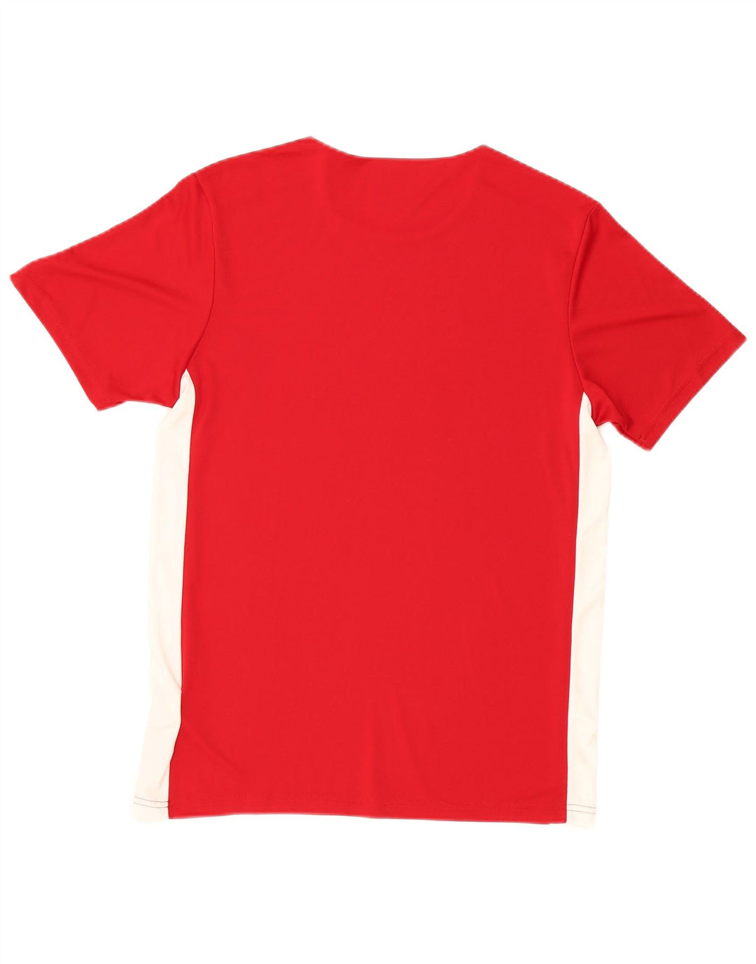 Adidas Mens Aeroready Camiseta Top Médio Vermelho Colorblock Poliéster