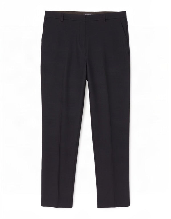 Calça chino feminina de cintura alta Marks & Spencer Reino Unido 20 2XL W40 L32 azul marinho