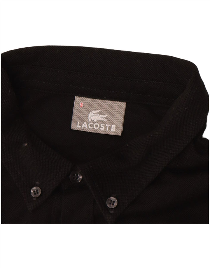 Pulôver masculino LACOSTE tamanho 3 pequeno algodão preto