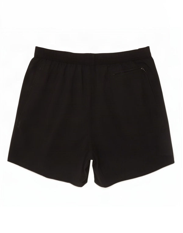Shorts esportivos femininos Nike Dri Fit UK 10 pequenos pretos