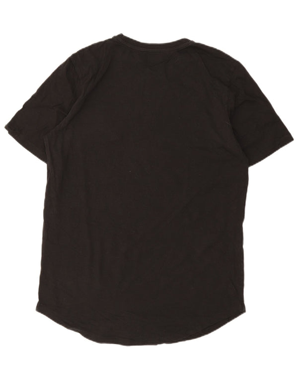 Camiseta masculina Jack & Jones Top médio algodão preto