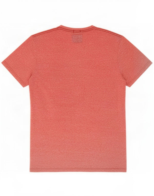 Camiseta masculina com estampa muscular Abercrombie & Fitch Top médio rosa manchado