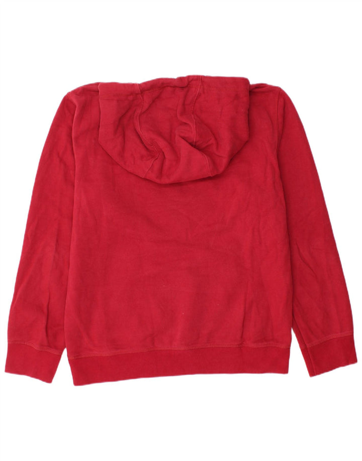 Crew Clothing Mens Hoodie Jumper Médio Algodão Vermelho