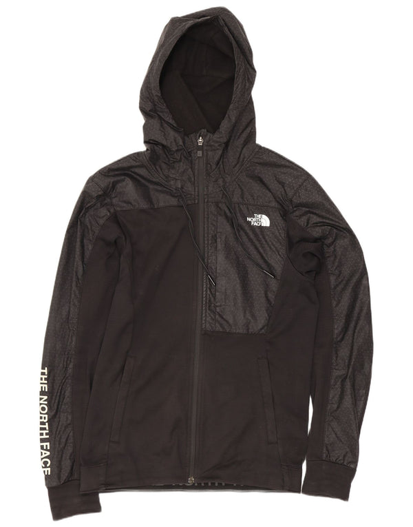 Suéter masculino The North Face com capuz e zíper gráfico XS poliéster geométrico preto