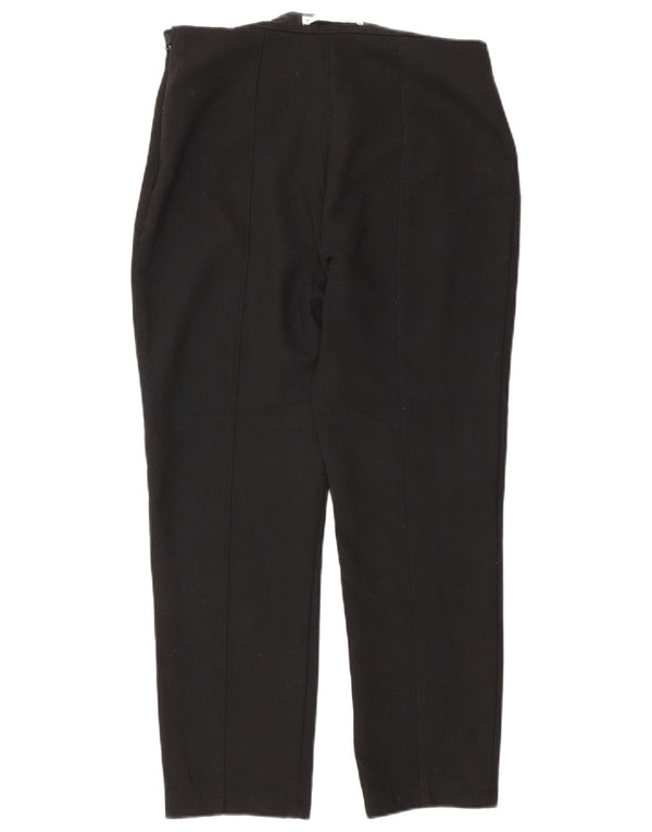 Zara Calça feminina casual cônica pequena W26 L25 preta