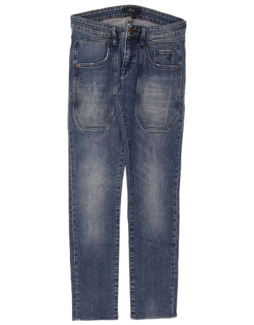 Jeans masculinos Jeckerson Slim W33 L29 algodão azul