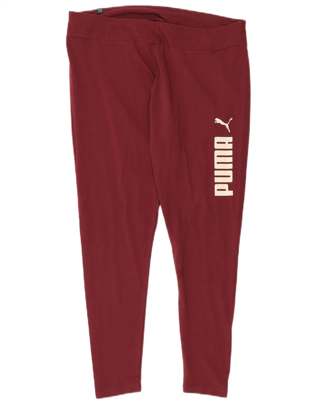Leggings PUMA Feminino UK 18 XL Algodão Borgonha