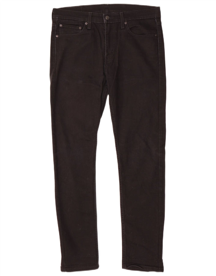 Levi's Mens Slim Jeans W32 L32 Algodão Preto