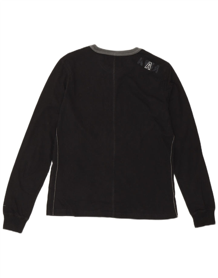 Camiseta feminina CHAMPION Heritage Fit com estampa gráfica Reino Unido 14 grande algodão preto