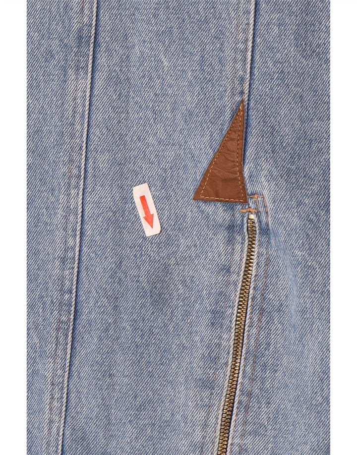 Saia jeans feminina Revanche W26 pequena azul
