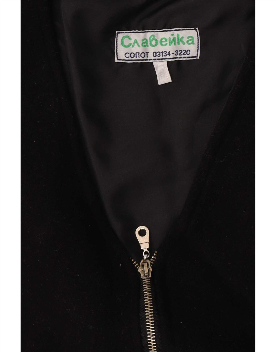 Colete feminino vintage UK 14 médio preto