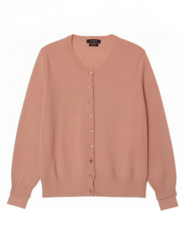 Suéter feminino Marks & Spencer Autograph Cardigan Reino Unido 18 XL caxemira rosa