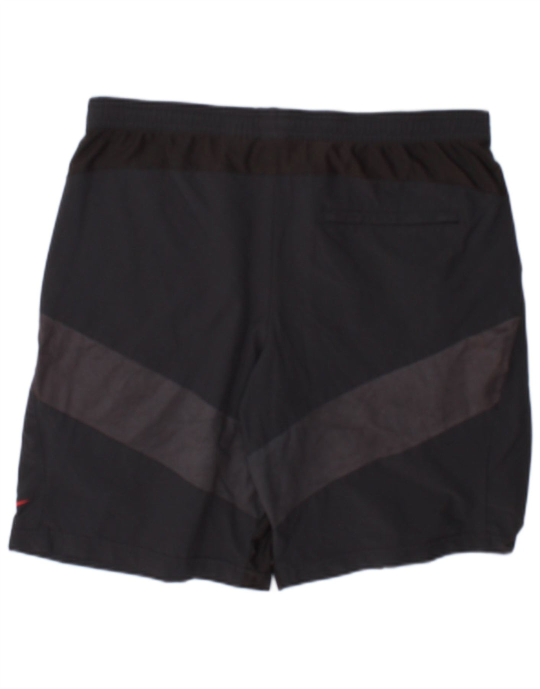Shorts esportivos masculinos Nike médio cinza colorblock nylon