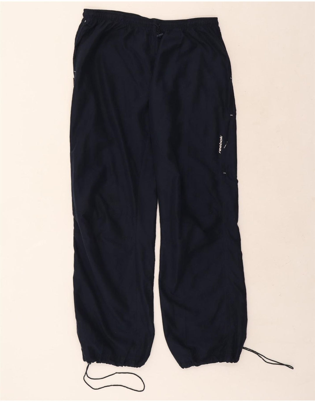 Calças de treino Reebok meninos joggers 13-14 anos azul marinho poliéster