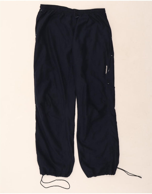 Calças de treino Reebok meninos joggers 13-14 anos azul marinho poliéster