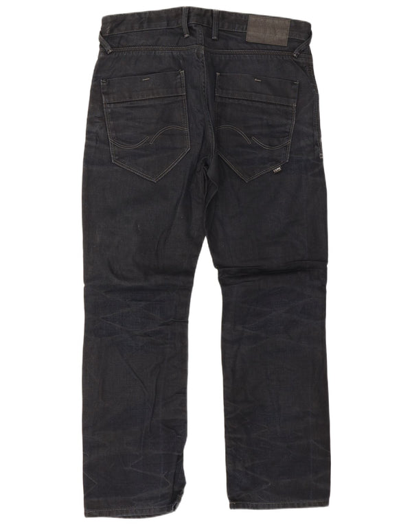 Jack & Jones Mens Boxy Loose Jeans W34 L30 Azul Marinho Algodão