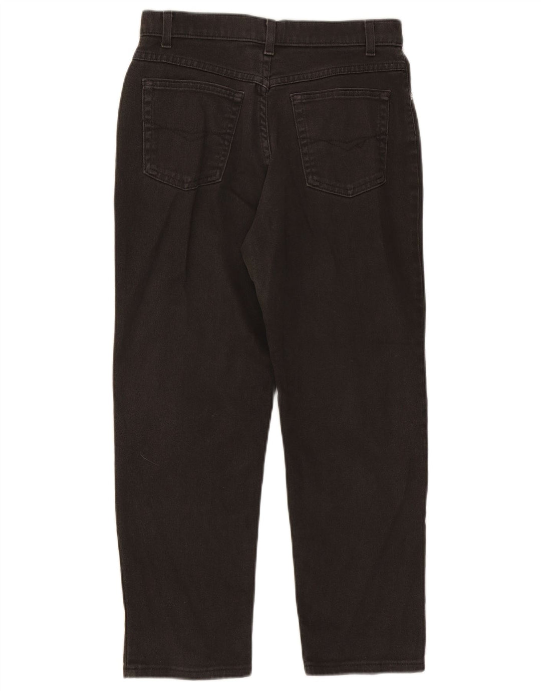 Calça jeans reta feminina Marks & Spencer UK 12 médio W28 L25 preta