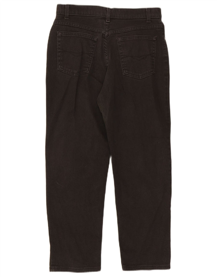 Calça jeans reta feminina Marks & Spencer UK 12 médio W28 L25 preta