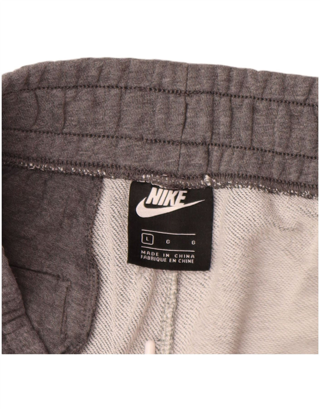 Shorts esportivos masculinos NIKE grandes cinza colorblock algodão