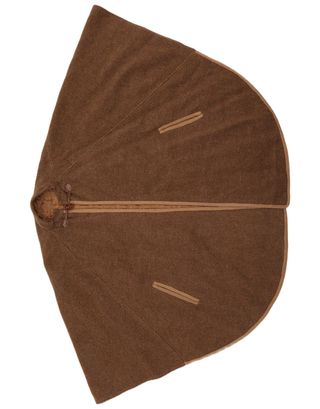 Casaco Poncho Vintage Feminino Tamanho Único Marrom
