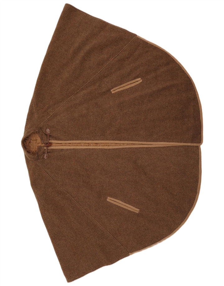 Casaco Poncho Vintage Feminino Tamanho Único Marrom