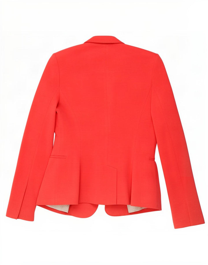 Jaqueta blazer feminina Zara com 1 botão Reino Unido 10 pequena vermelha