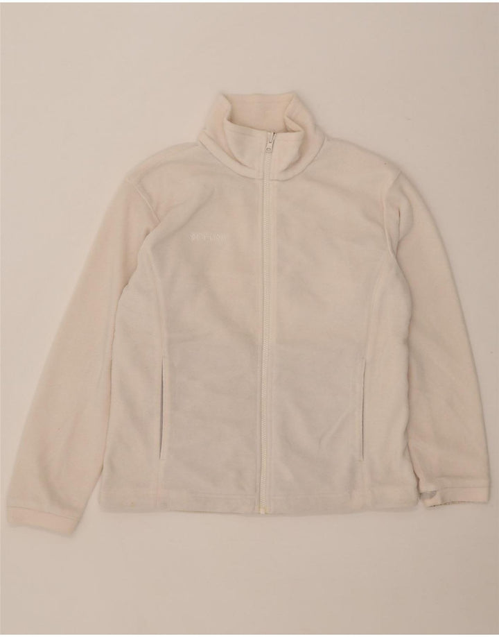 Columbia Womens Liner Fleece Jacket UK 14 Médio Poliéster Branco