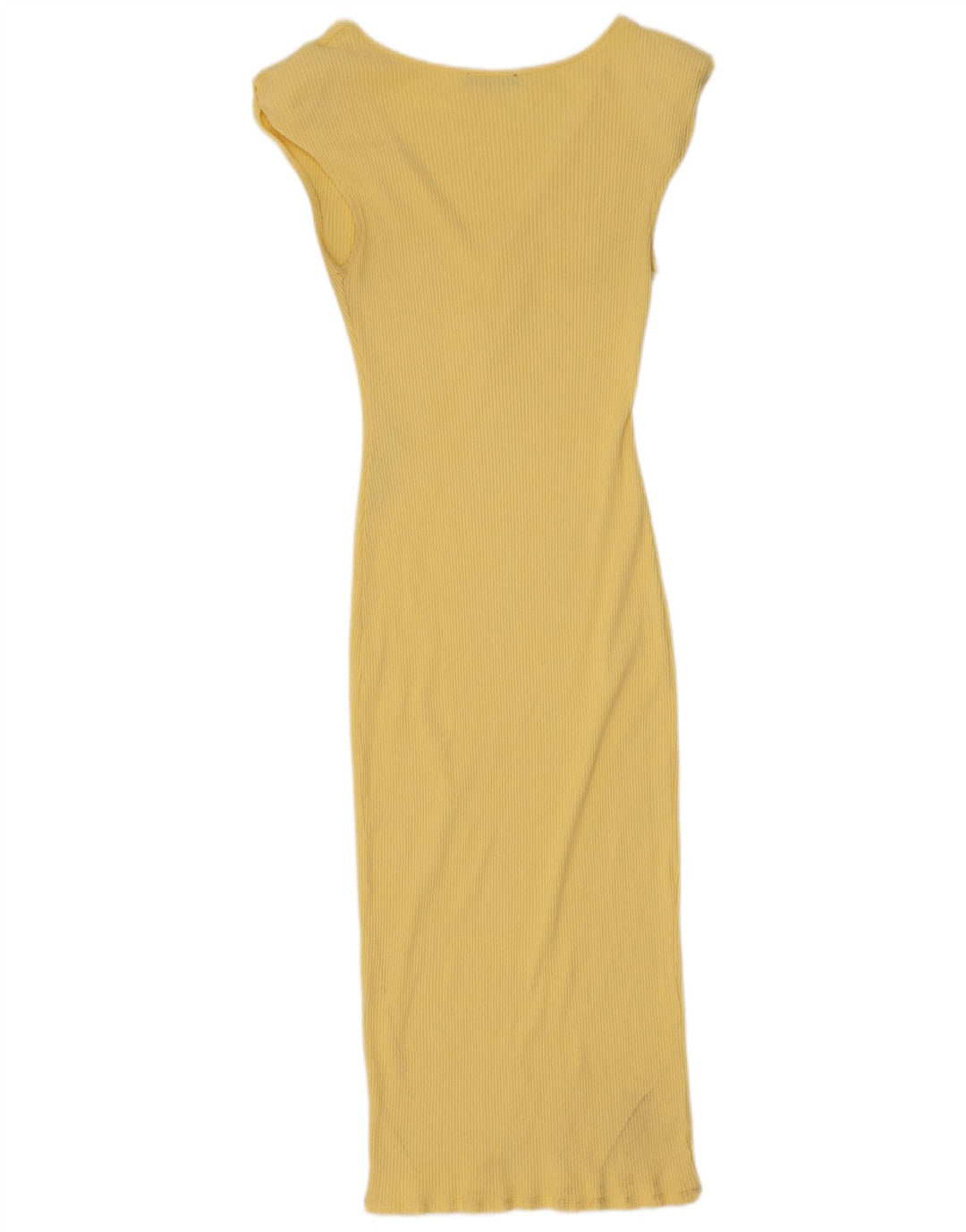 Vestido maxi feminino Zara Reino Unido 12 amarelo médio