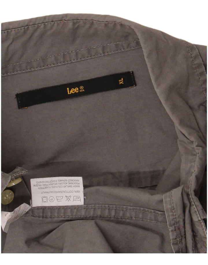 Camisa masculina LEE XL cinza algodão