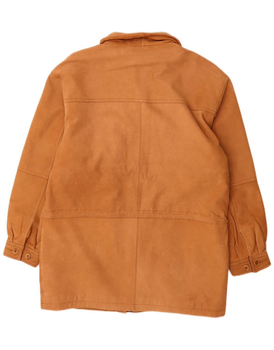 Casaco de couro masculino Rover&Lakes IT 46 pequeno couro marrom